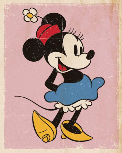 Poster Minnie Mouse. Retro