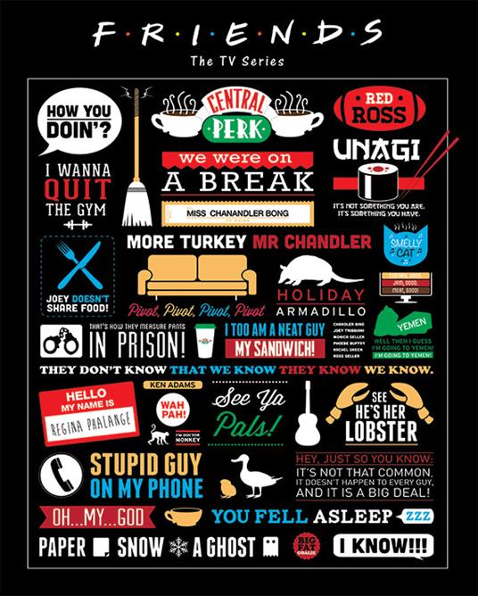 Poster Friends. Infographic