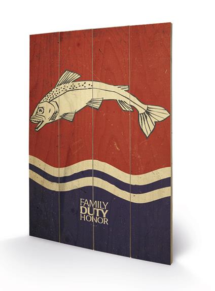 Stampa su legno 59 x 40 cm Game Of Thrones. Tully