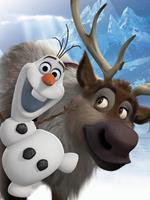 Stampa Su Tela Frozen Olaf & Sven 30X40