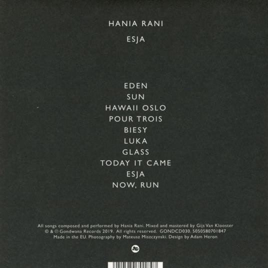 Esja Hania - CD Audio di Hania Rani - 2