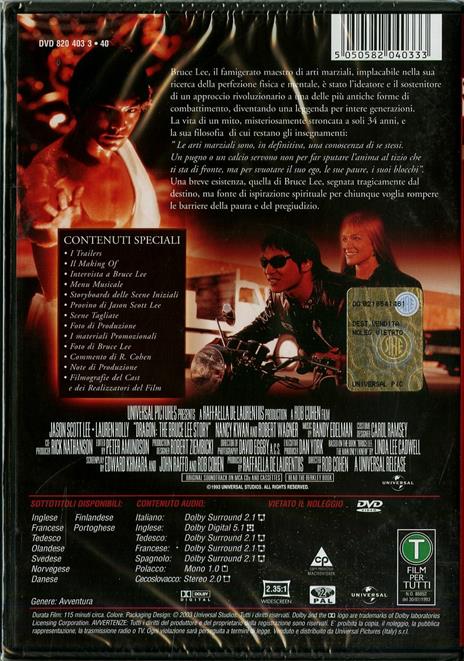Dragon. La storia di Bruce Lee di Rob Cohen - DVD - 2