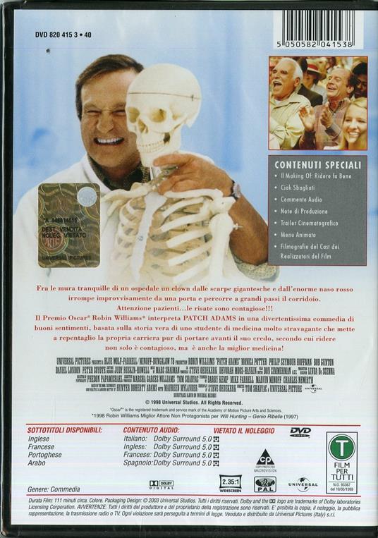 Patch Adams di Tom Shadyac - DVD - 2