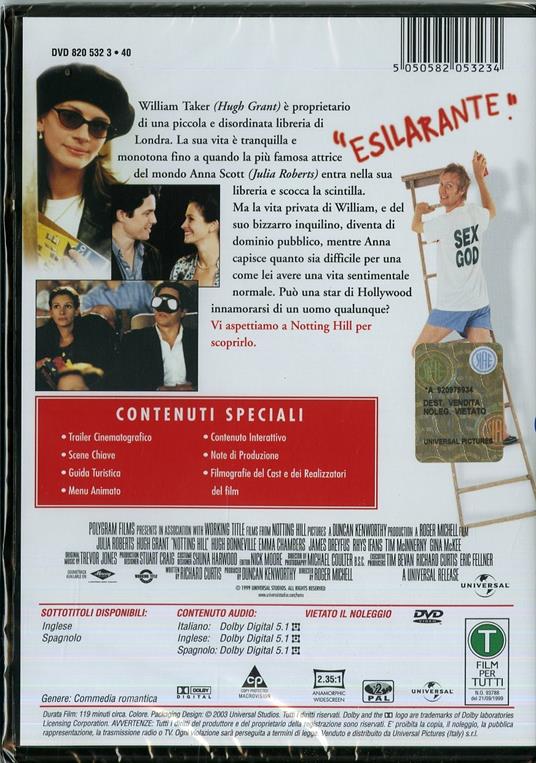 Notting Hill di Roger Michell - DVD - 4