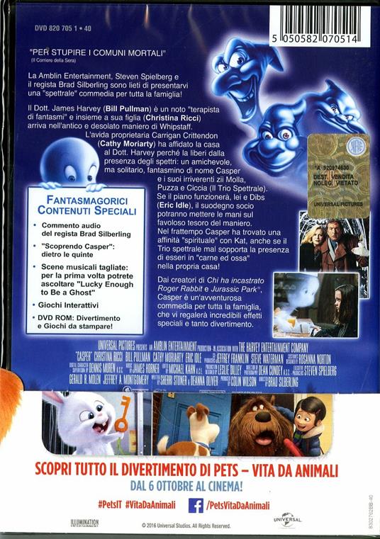 Casper di Brad Silberling - DVD - 2