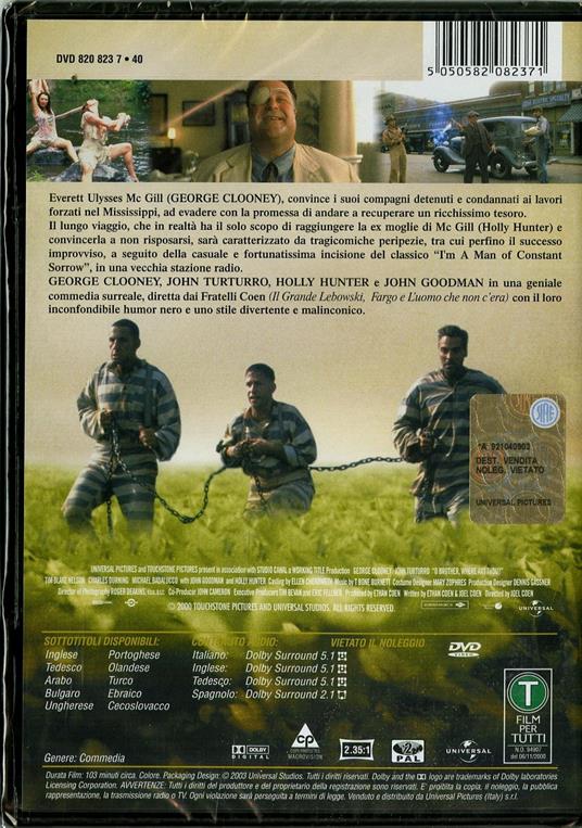 Fratello, dove sei? di Joel Coen - DVD - 2