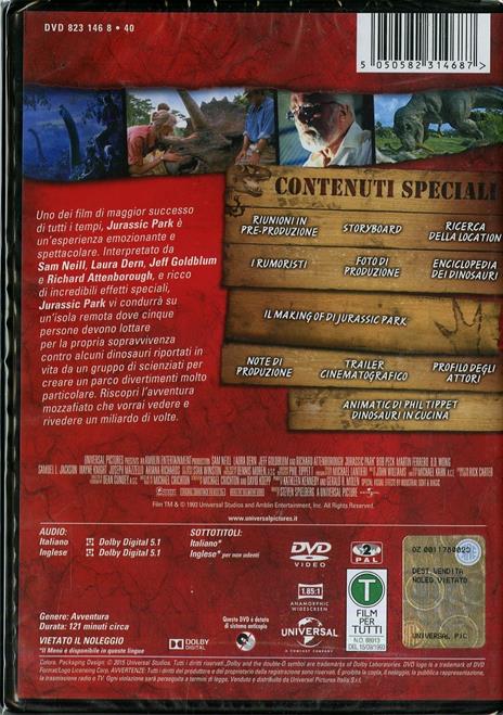 Jurassic Park (DVD) di Steven Spielberg - DVD - 2