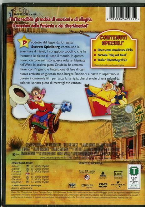 Fievel conquista il West di Phil Nibbelink,Simon Wells - DVD - 2