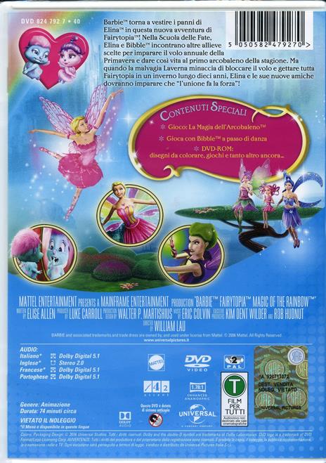 Barbie Fairytopia. La magia dell'arcobaleno di William Lau - DVD - 2