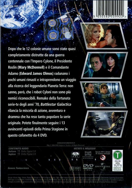 Battlestar Galactica. Stagione 1 (4 DVD) di Michael Rymer,Marita Grabiak,Allan Kroeker,Rod Hardy - DVD - 2