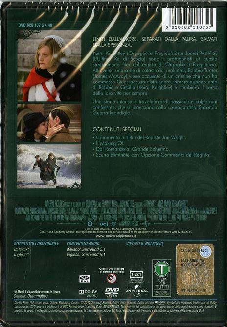 Espiazione (DVD) di Joe Wright - DVD - 2