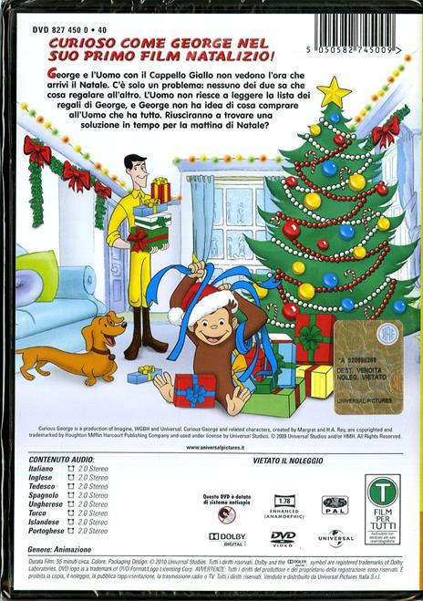 Curioso come George. Natale a sorpresa di Frank Marino - DVD - 2