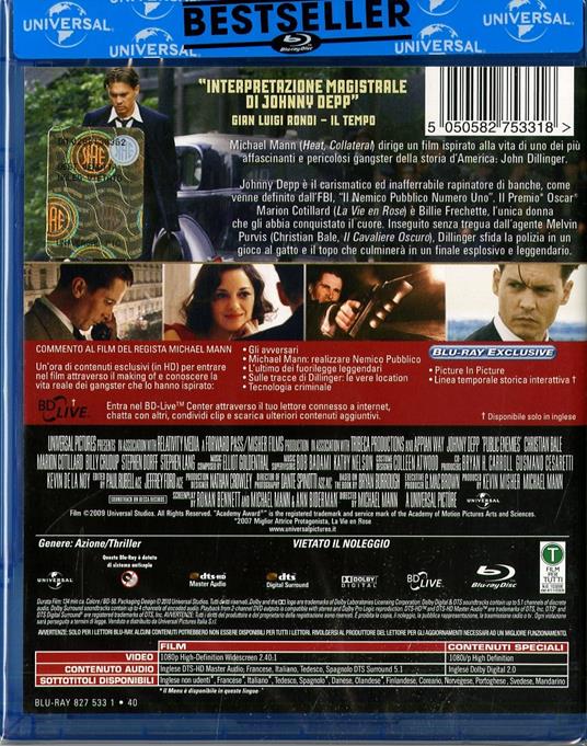 Nemico pubblico (Blu-ray) di Michael Mann - Blu-ray - 2