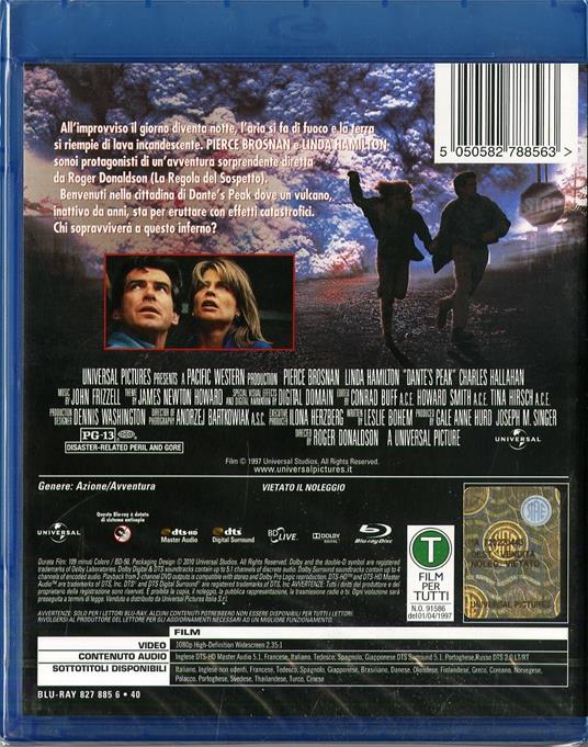 Dante's Peak. La furia della montagna di Roger Donaldson - Blu-ray - 2