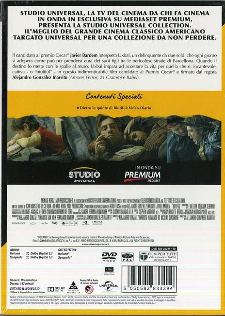Biutiful di Alejandro González Iñárritu - DVD - 2
