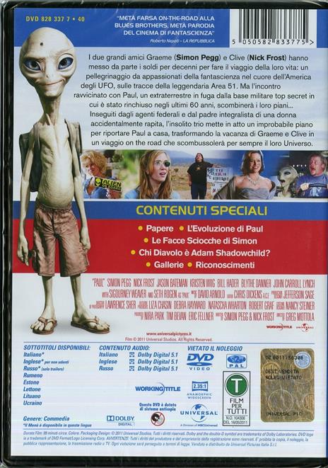Paul di Greg Mottola - DVD - 2