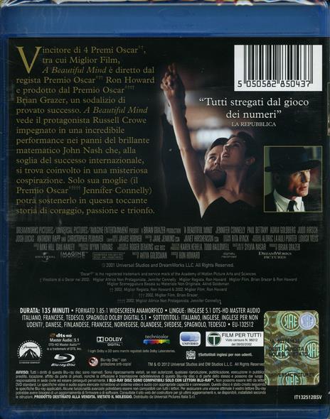 A Beautiful Mind di Ron Howard - Blu-ray - 2