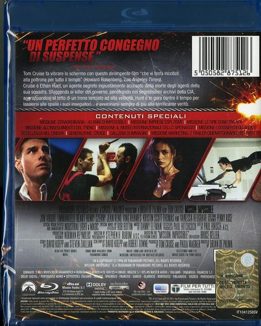 Mission: Impossible di Brian De Palma - Blu-ray - 2