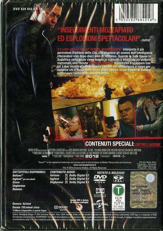 Safe House. Nessuno è al sicuro (DVD) di Daniel Espinosa - DVD - 2