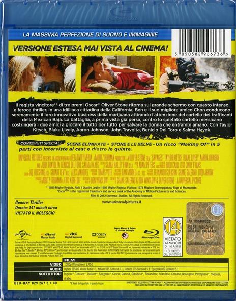 Le belve di Oliver Stone - Blu-ray - 2
