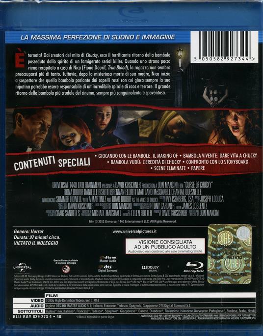 La maledizione di Chucky (Blu-ray) di Don Mancini - Blu-ray - 2
