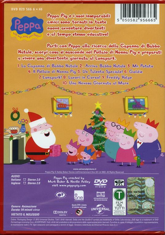 Peppa Pig. La capanna di Babbo Natale e altre storie di Neville Astley,Mark Baker - DVD - 2