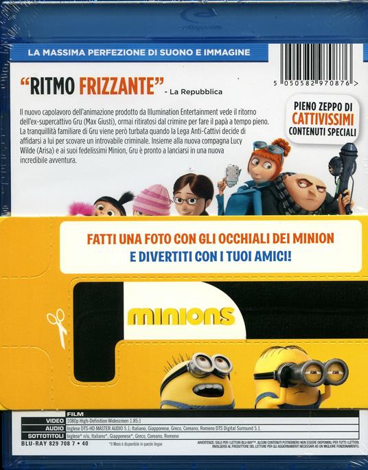 Cattivissimo Me 2 (DVD + Blu-ray) di Pierre Coffin,Chris Renaud - 2
