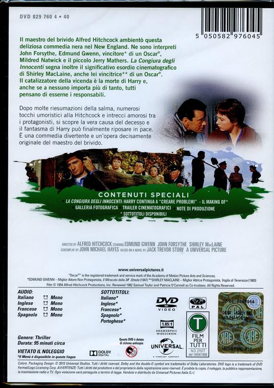 La congiura degli innocenti di Alfred Hitchcock - DVD - 2