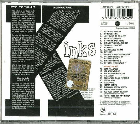 Kinks - CD Audio di Kinks - 2