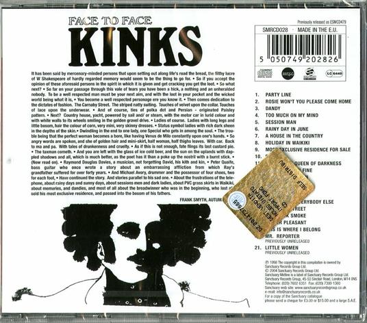 Face to face - CD Audio di Kinks - 2