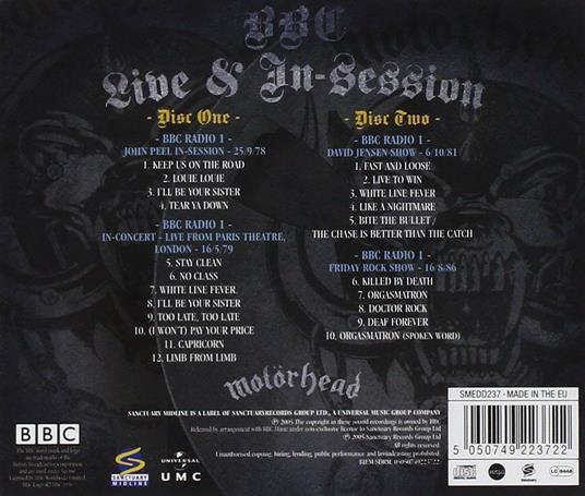 BBC Live & In Session - CD Audio di Motörhead - 2