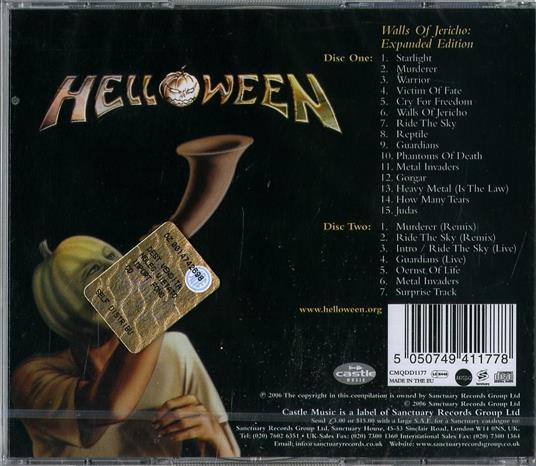 Walls of Jericho (Deluxe Edition) - CD Audio di Helloween - 2