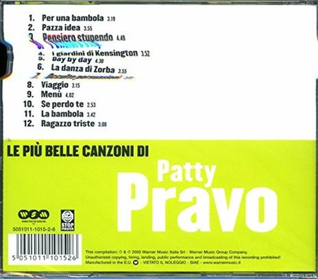 Le più belle canzoni di Patty Pravo - CD Audio di Patty Pravo - 2