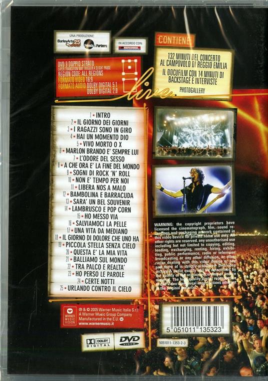 Ligabue. Campovolo (DVD) - DVD di Ligabue - 2