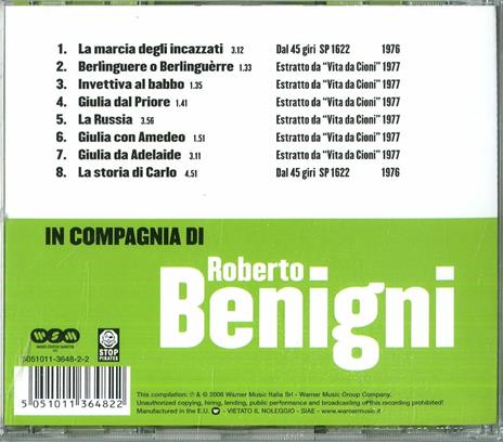 In compagnia di Roberto Benigni - CD Audio di Roberto Benigni - 2