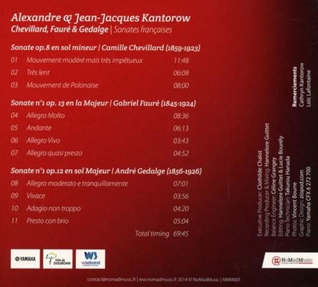 Sonates Francaises - CD Audio di Alexandre Kantorow - 2