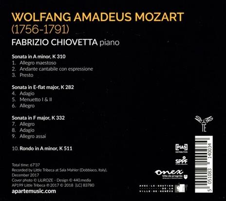 Sonate per pianoforte - CD Audio di Wolfgang Amadeus Mozart - 2