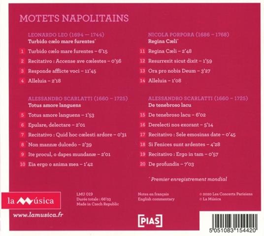 Motets Napolitains - CD Audio di Anthea Pichanick - 2