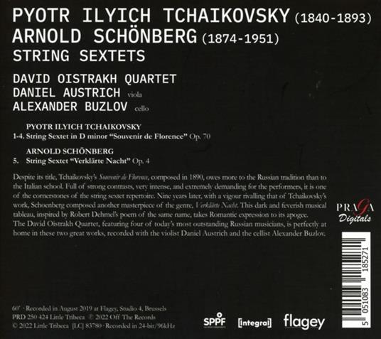 Oistrakh Quartet Daniel Austrich Al - Tchaikovsky Souvenir De Florence Op - CD Audio - 2