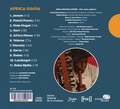 Africa Mama - CD Audio di Djeli Moussa Condé - 2
