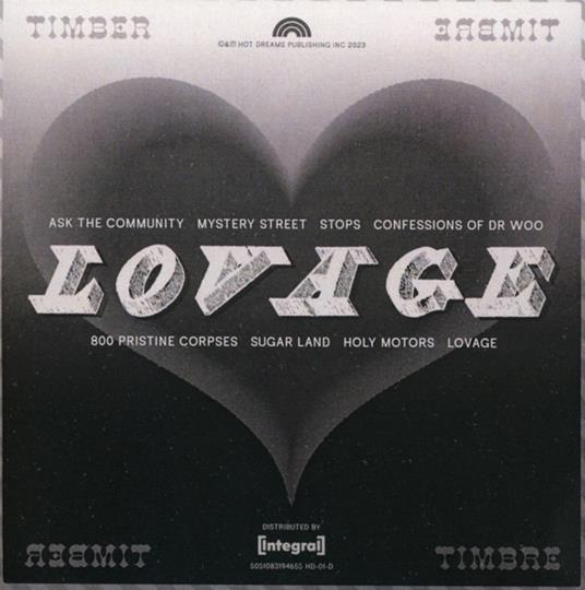 Lovage - CD Audio di Timber Timbre - 2