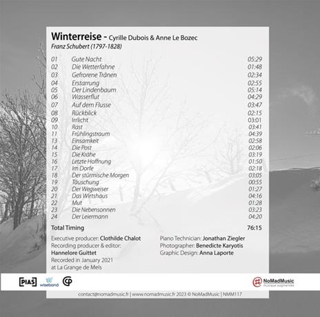 Winterreise - CD Audio di Franz Schubert,Cyrille Dubois - 2
