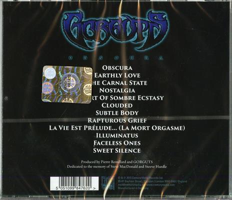 Obscura - CD Audio di Gorguts - 2