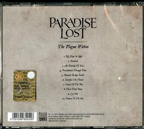The Plague Within - CD Audio di Paradise Lost - 2