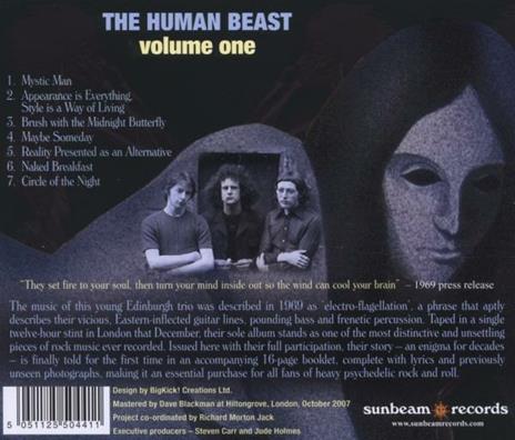 Volume 1 - CD Audio di Human Beast - 2