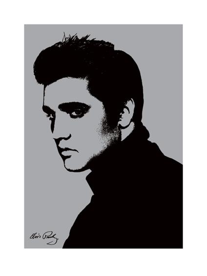 Poster Elvis Presley. Metallic