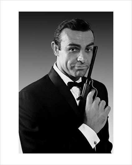 Poster James Bond. Connery Tuxedo