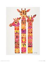 Stampa 30X40 Cat Coquillette Giraffes