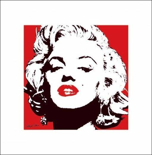 Poster Marilyn Monroe. Red