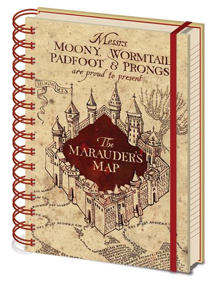 Quaderno A5 Harry Potter (The Marauders Map)